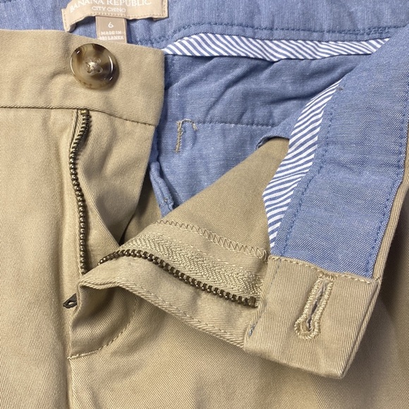 Banana Republic tan/earthenware city chino pants ankle length size 6 NWT - Picture 7 of 8